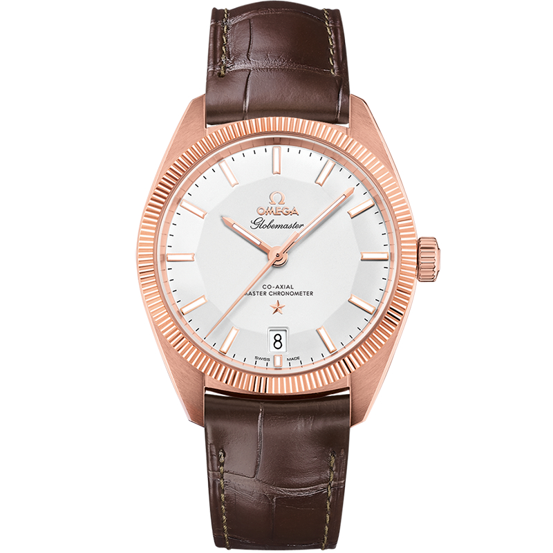 39 mm, Sedna&trade; Gold On Leather Strap