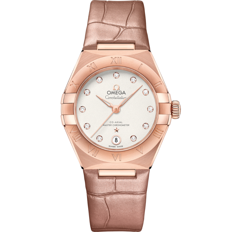 29 mm, Sedna&trade; Gold On Leather Strap