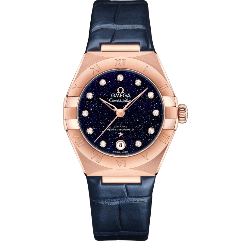 29 mm, Sedna&trade; Gold On Leather Strap