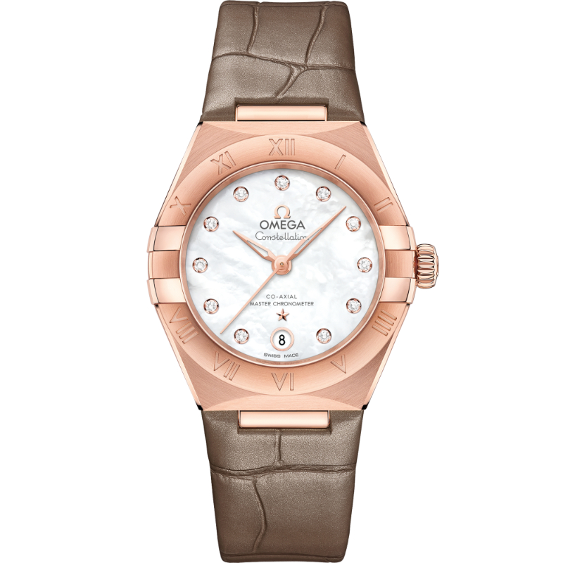 29 mm, Sedna&trade; Gold On Leather Strap