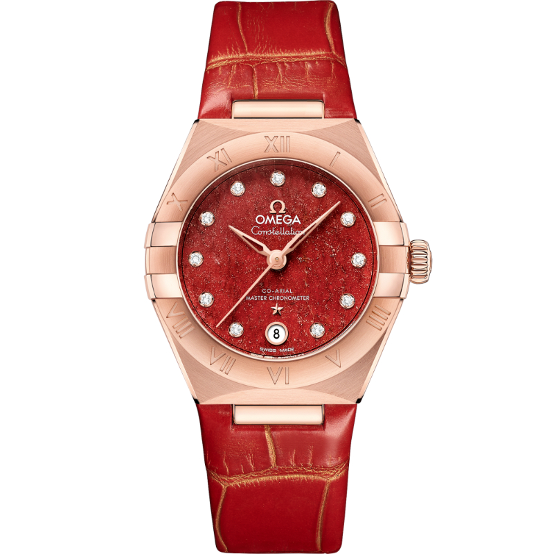 29 mm, Sedna&trade; Gold On Leather Strap