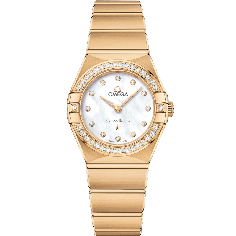 OMEGA ゴールド ブラックレザー 時計 OMEGA - 本物 極上品 オメガ 17mm幅 Ωマーク入り純正ゴールド