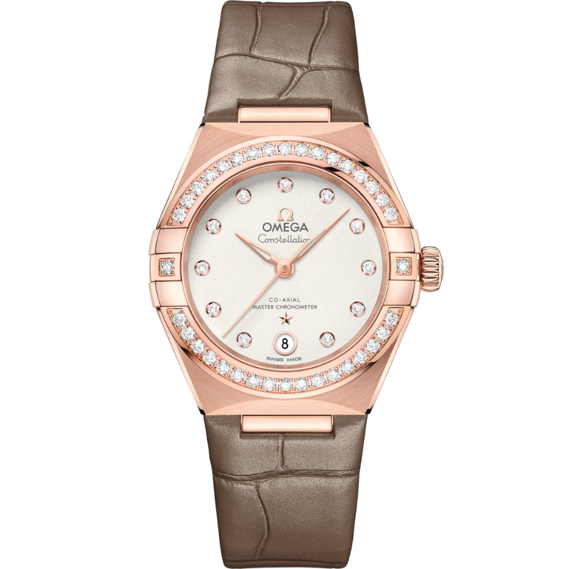 29 mm, Sedna&trade; Gold On Leather Strap