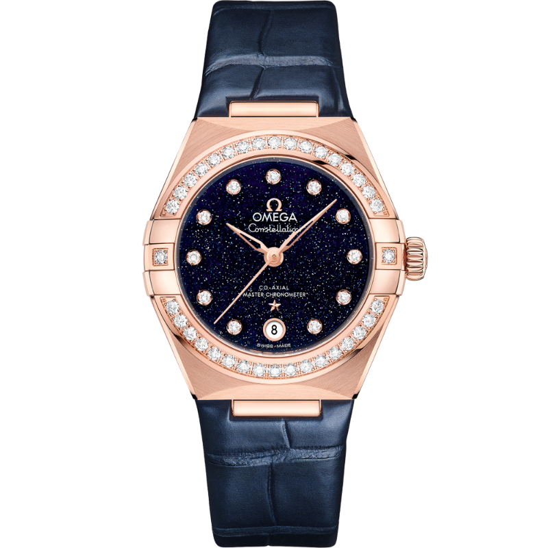 29 mm, Sedna&trade; Gold On Leather Strap