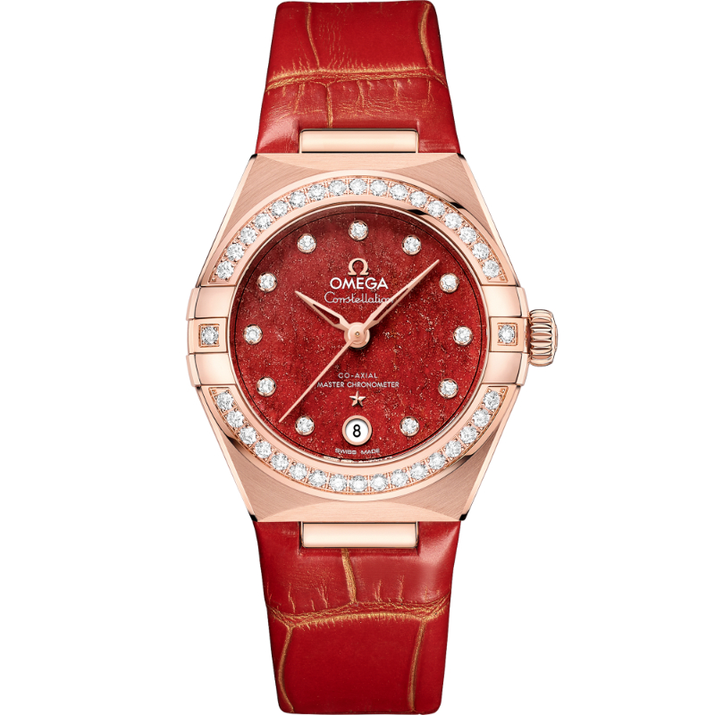 29 mm, Sedna&trade; Gold On Leather Strap