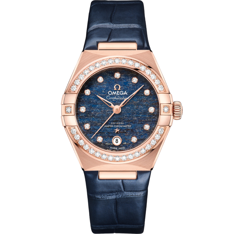 29 mm, Sedna&trade; Gold On Leather Strap