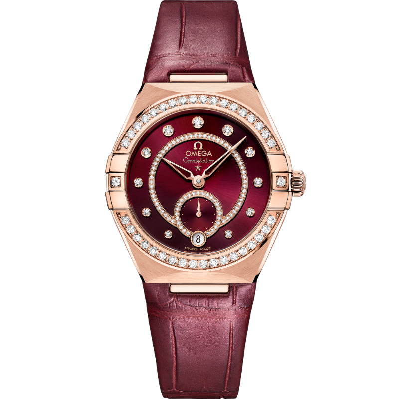 34 mm, Sedna&trade; Gold On Leather Strap