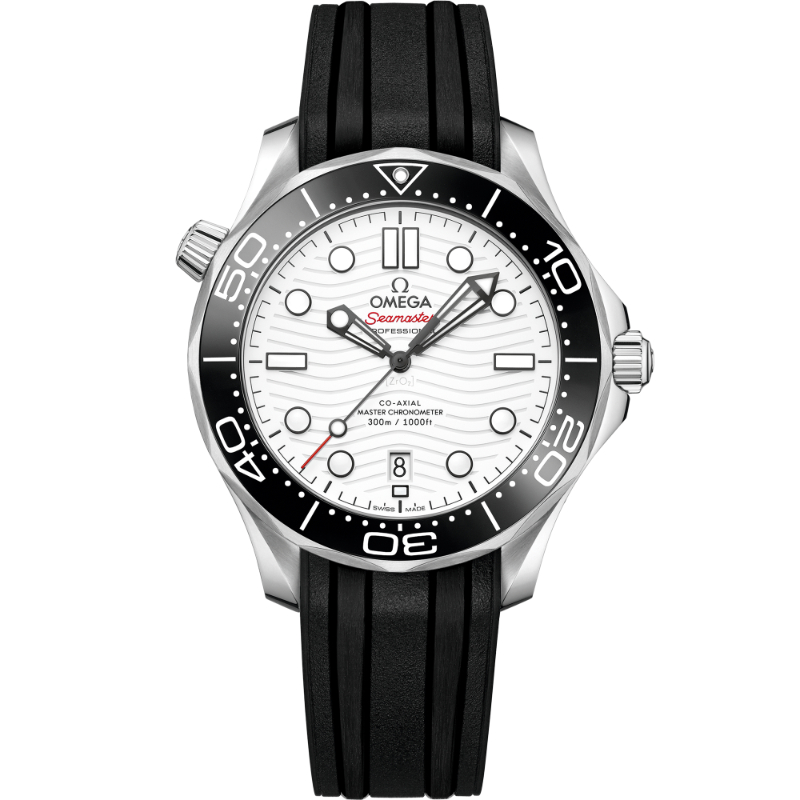 42 mm, Steel On Rubber Strap