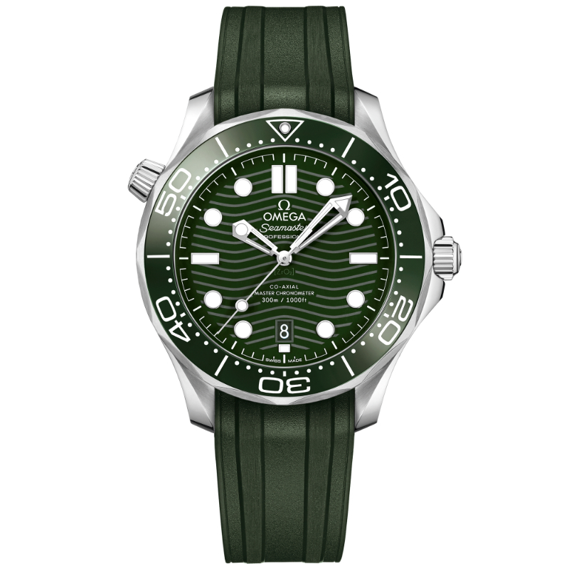 42 mm, Steel On Rubber Strap