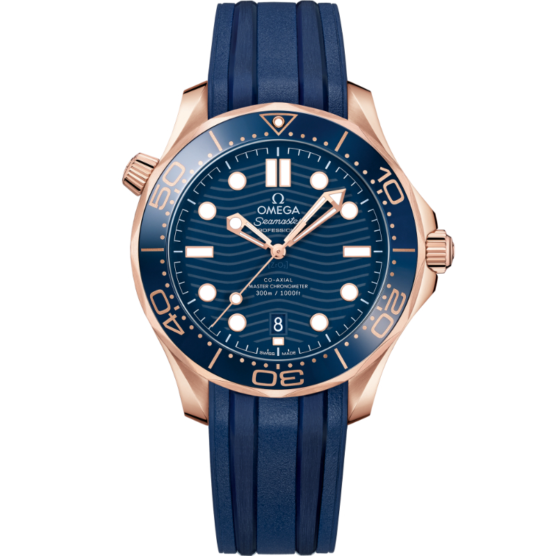 42 mm, Sedna&trade; Gold On Rubber Strap