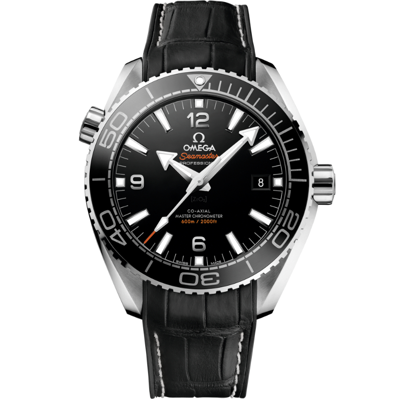 43.5 mm, Steel On Leather Strap With Rubber Lining