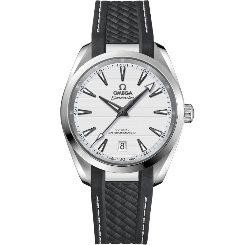 38 mm, Steel On Rubber Strap