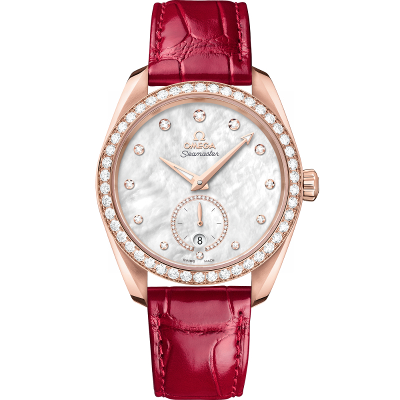 38 mm, Sedna&trade; Gold On Leather Strap