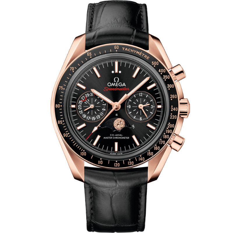 44.25 mm, Sedna&trade; Gold On Leather Strap