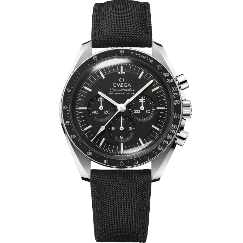 Omega 42 mm Steel On Coated Nylon Fabric Strap O31032425001001 Watch