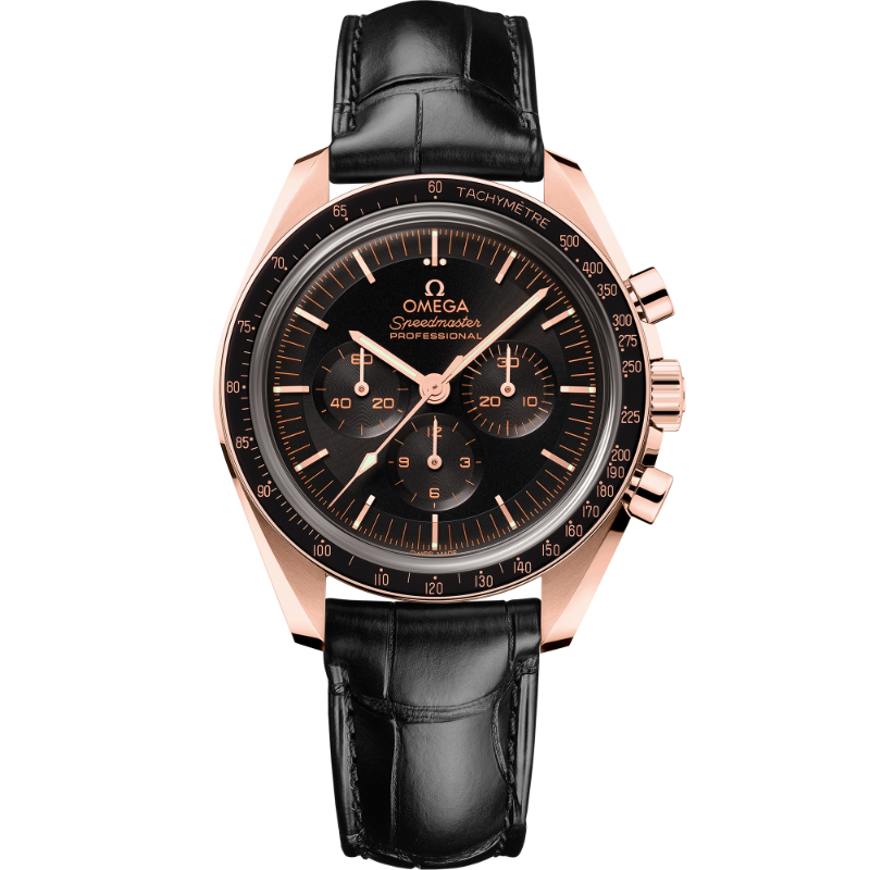 42 mm, Sedna&trade; Gold On Leather Strap
