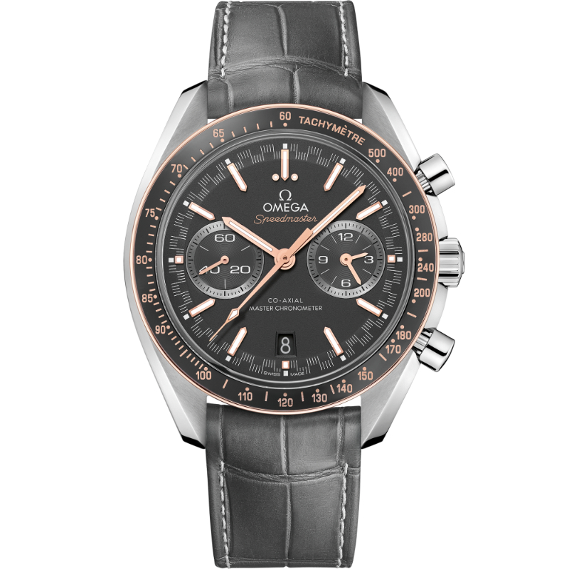 44.25 mm, Steel On Leather Strap - O32923445106001
