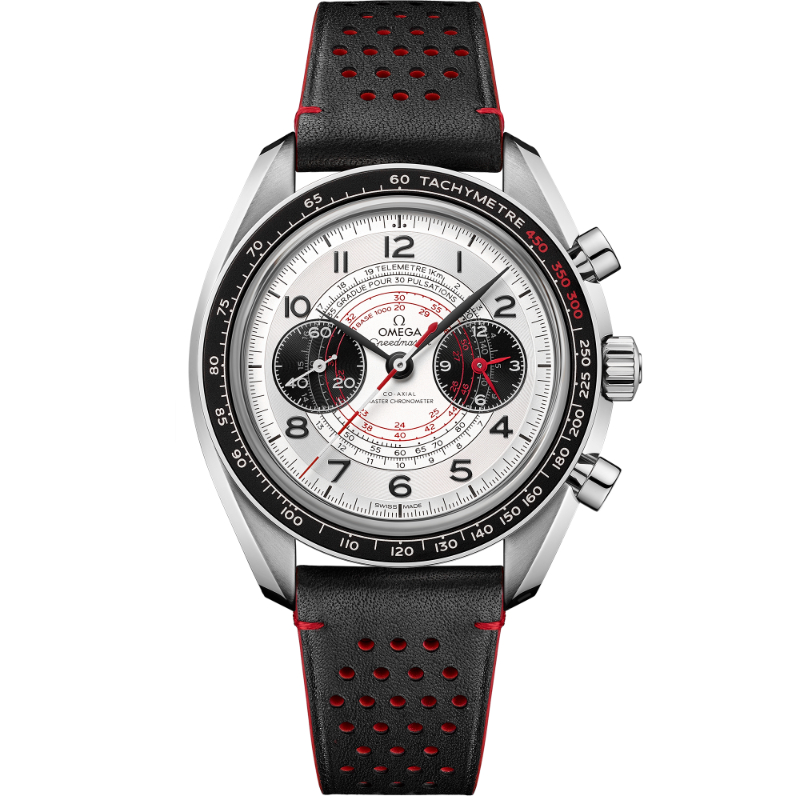 43 mm, Steel On Leather Strap