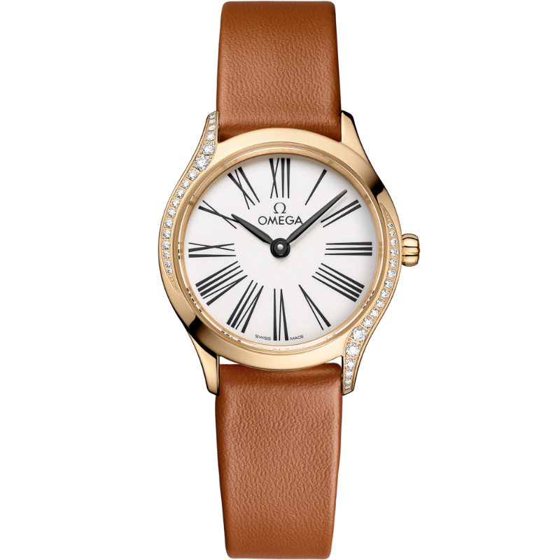 26 mm, Moonshine&trade; Gold On Leather Strap