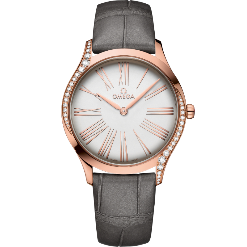 36 mm, Sedna&trade; Gold On Leather Strap