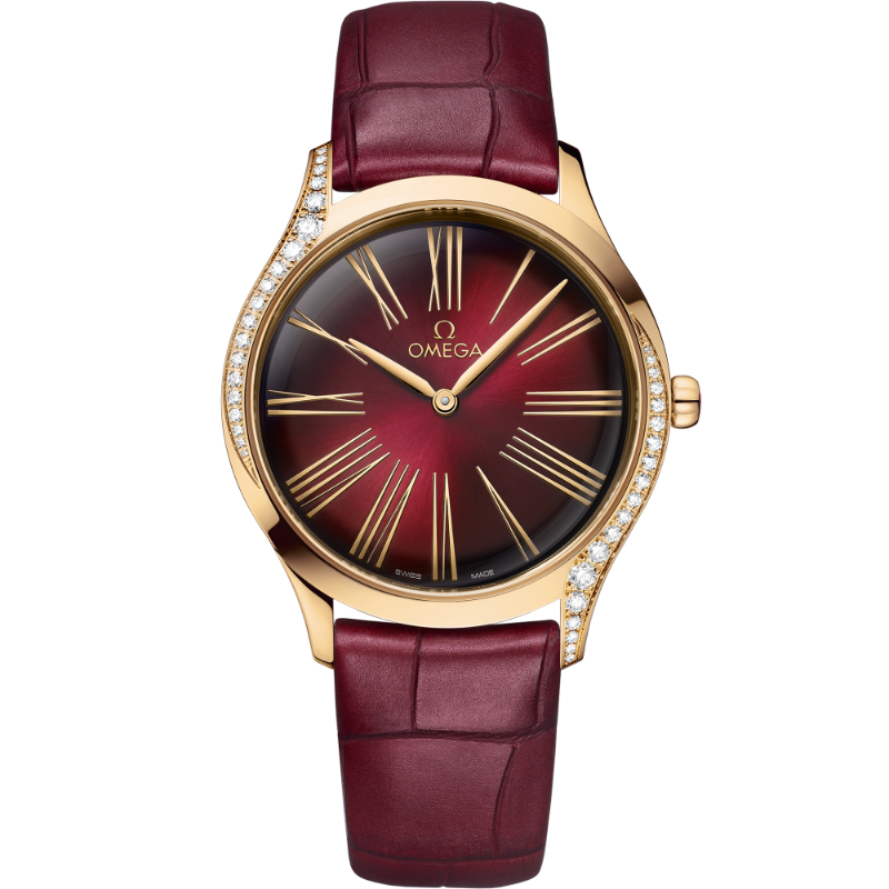 36 mm, Moonshine&trade; Gold On Leather Strap