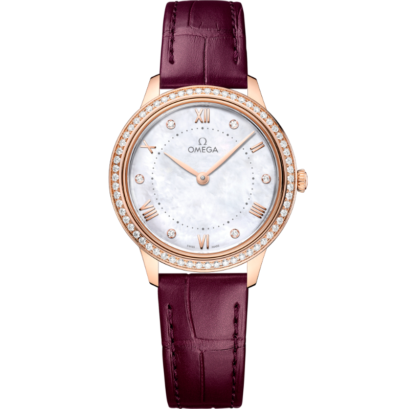 30 mm, Sedna&trade; Gold On Leather Strap