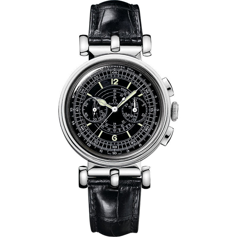 38 mm, White Gold On Leather Strap
