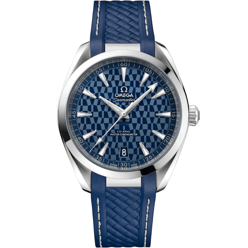41 mm, Steel On Rubber Strap
