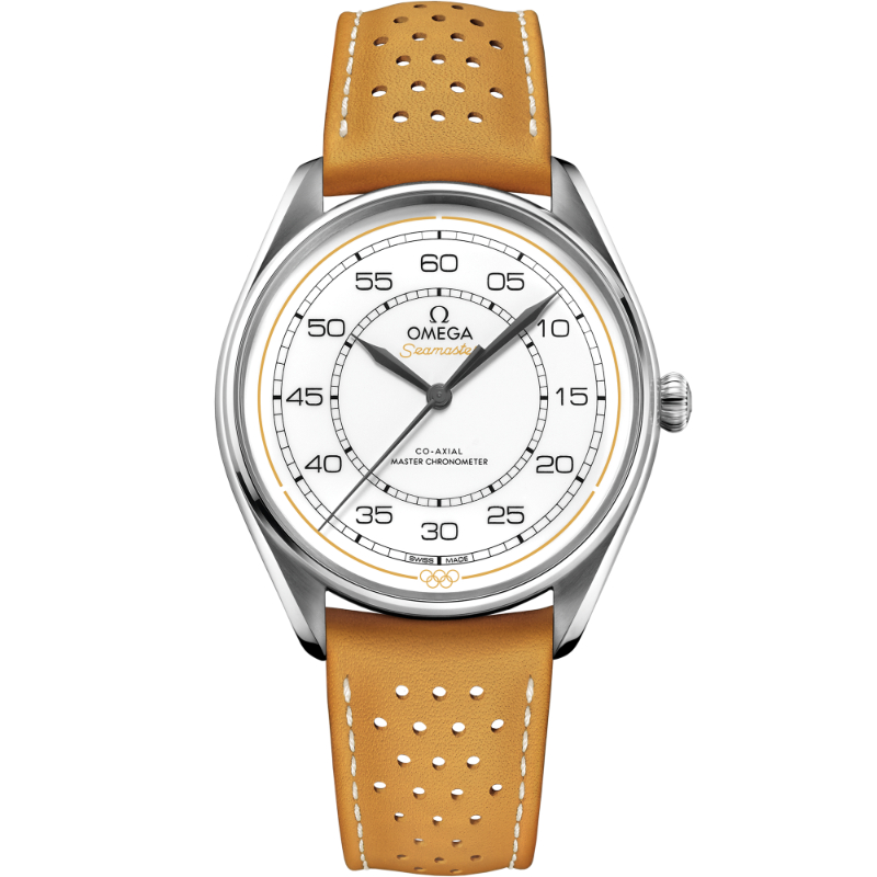 N*a様 ORFEO 30CD Omega 39.5 mm, Steel On Leather Strap - O52232402004002 Watch
