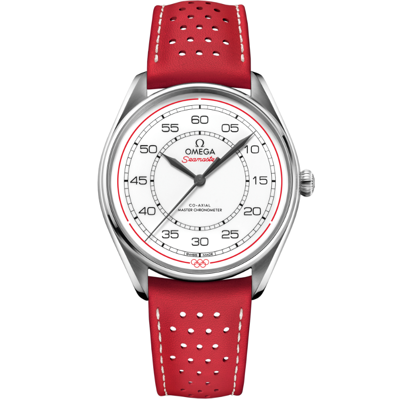 39.5 mm, Steel On Leather Strap
