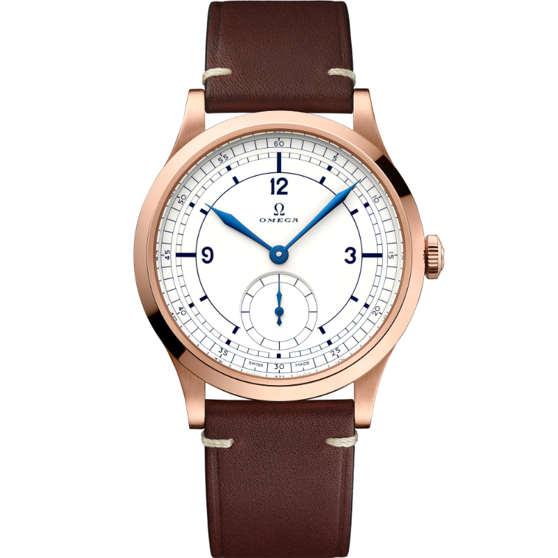 39 mm, Sedna&trade; Gold On Leather Strap