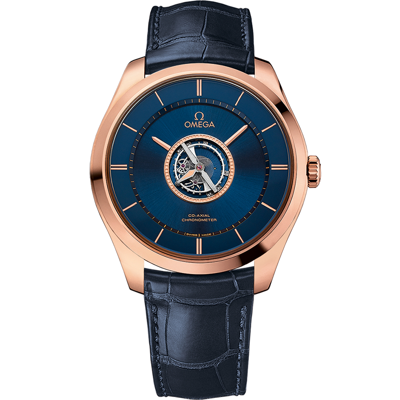 44 mm, Sedna&trade; Gold On Leather Strap
