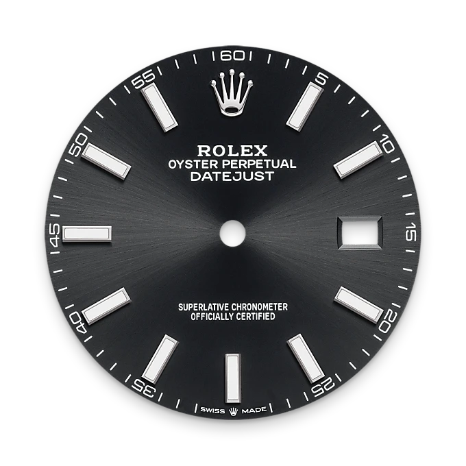 Bright black dial