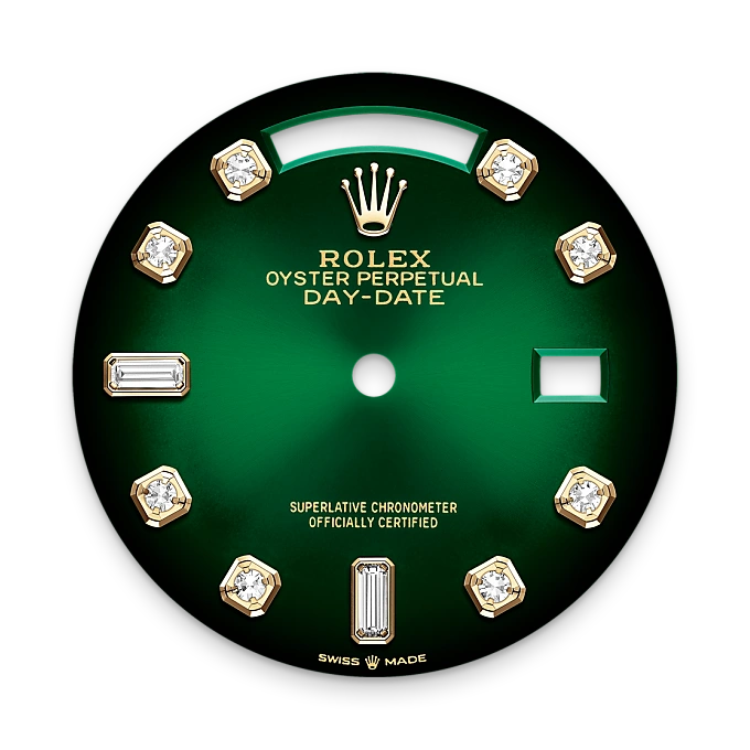 Green ombré dial