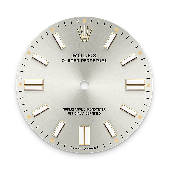 Silver dial