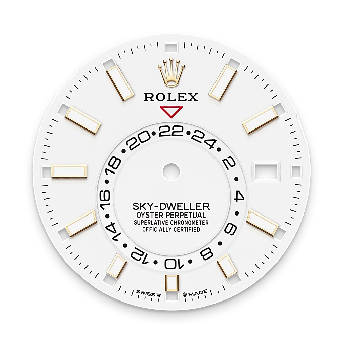 Intense white dial