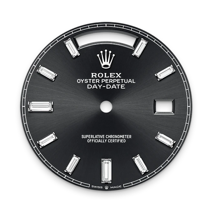 Bright black dial